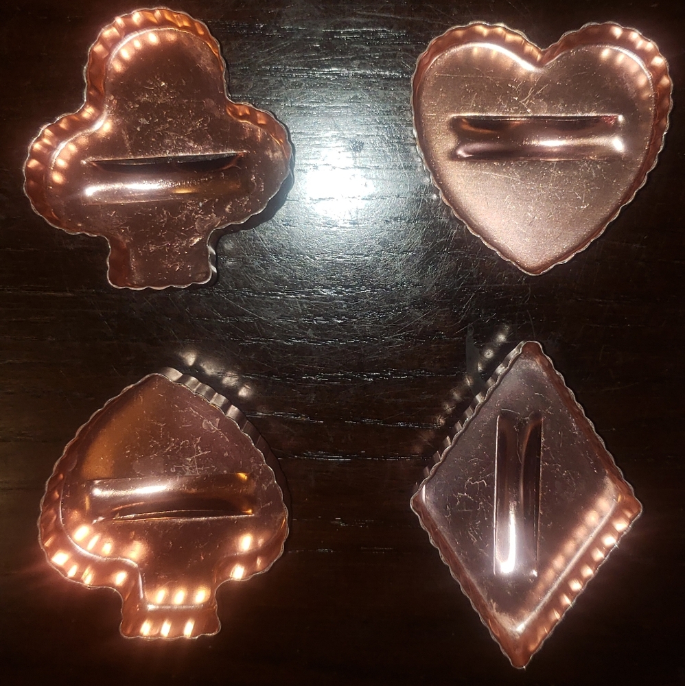 Vintage Copper Cookie Cutters Set